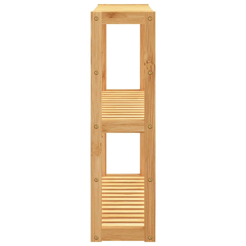Badkamerrek 3-Laags Wandmontage 60X15X54 Cm Bamboe