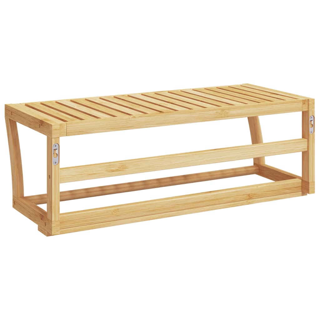 Handdoekenrek Wandgemonteerd 60X25X20 Cm Bamboe