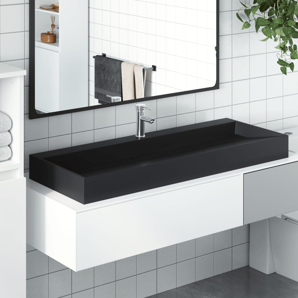 Wastafel Mineraal Gegoten/Marmer Gegoten