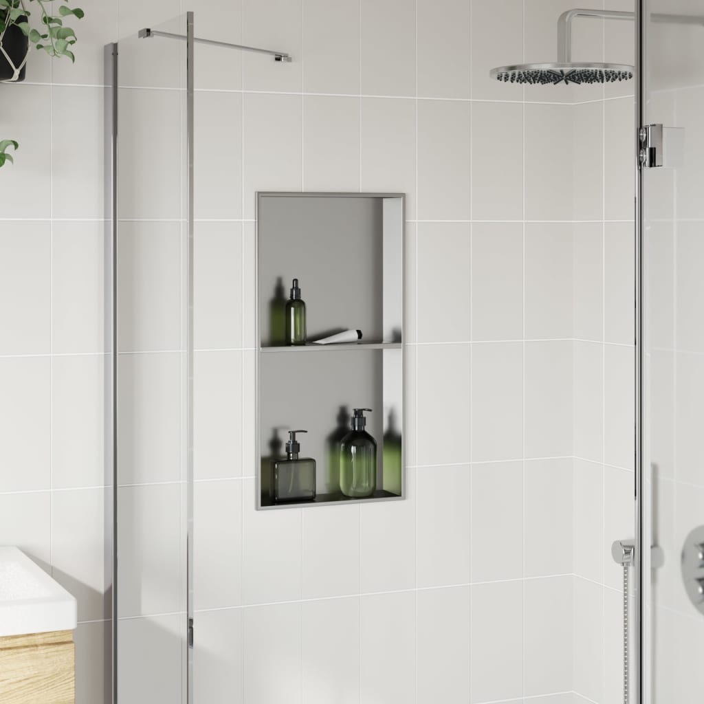 Douchenis 32X62X9 Cm Roestvrijstaal Geborsteld Kleurig