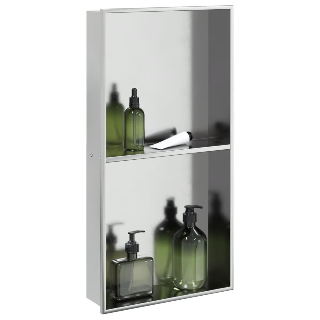 Douchenis 32X62X9 Cm Roestvrijstaal Geborsteld Kleurig