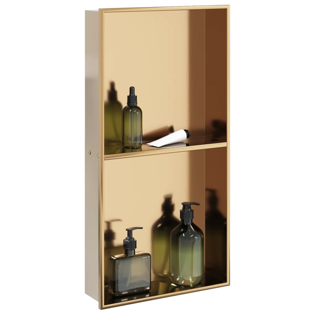 Douchenis 32X62X9 Cm Roestvrijstaal Geborsteld Kleurig