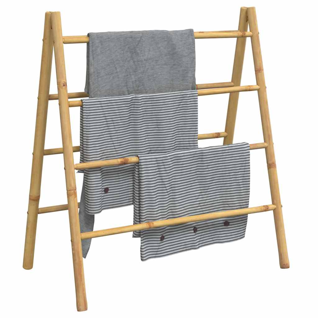 Handdoekladder Met 4 Sporten Bamboe
