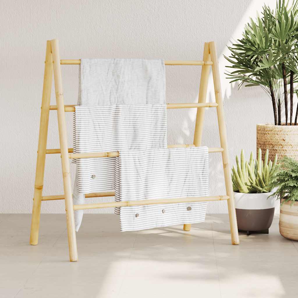 Handdoekladder Met 4 Sporten Bamboe