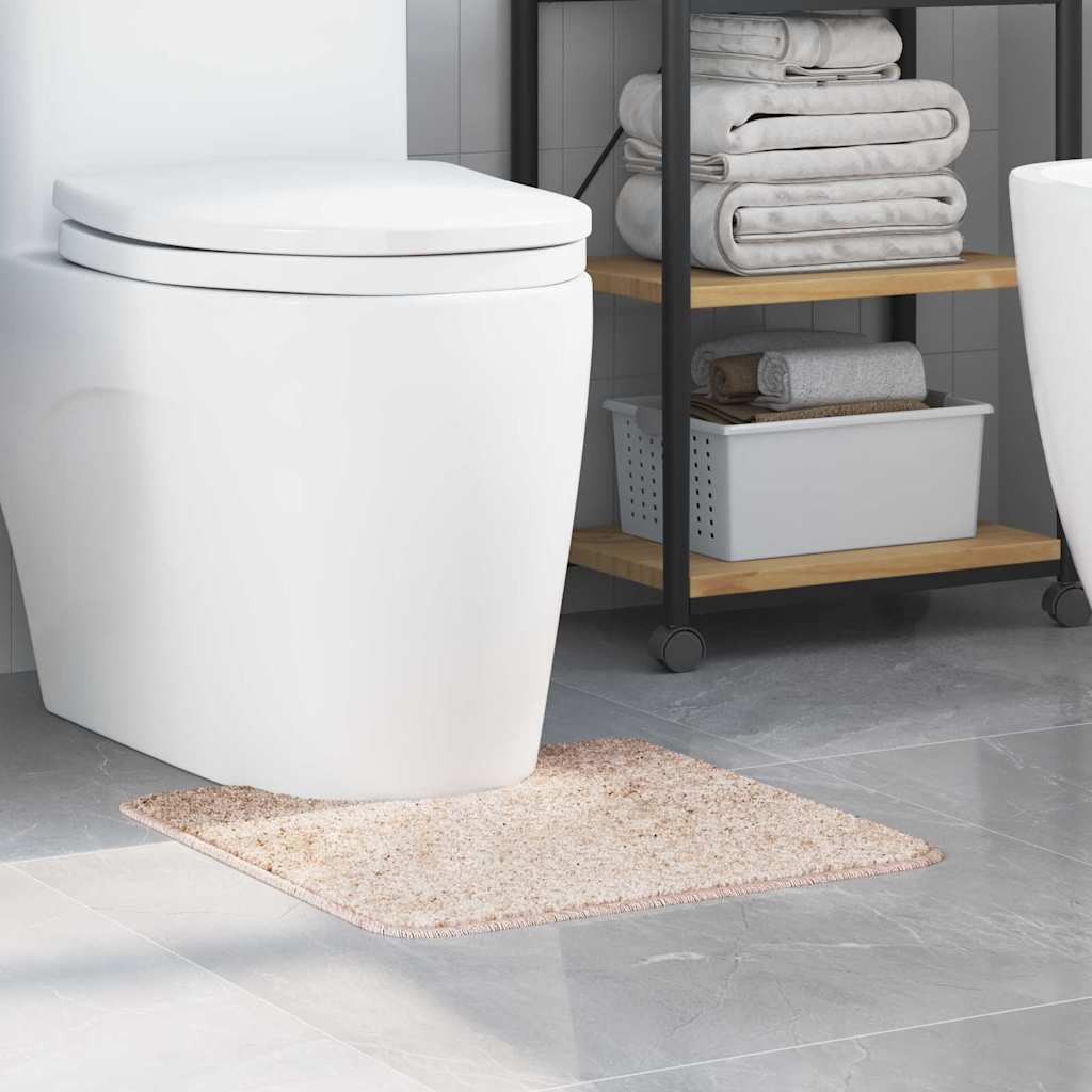Antislip Badmat Met Toilet Cut Crèmekleurig 50 X 50 Cm Pp