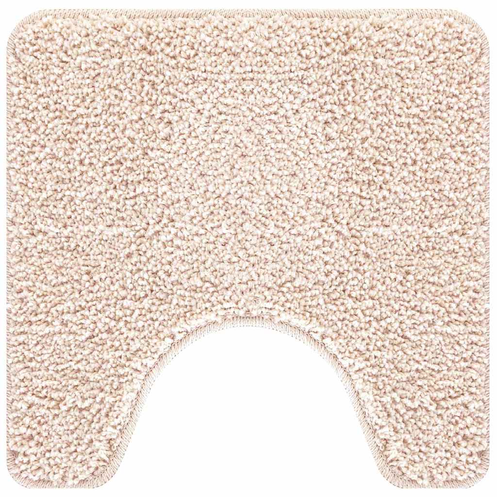 Antislip Badmat Met Toilet Cut Crèmekleurig 50 X 50 Cm Pp