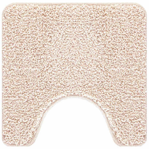 Antislip Badmat Met Toilet Cut Crèmekleurig 50 X 50 Cm Pp
