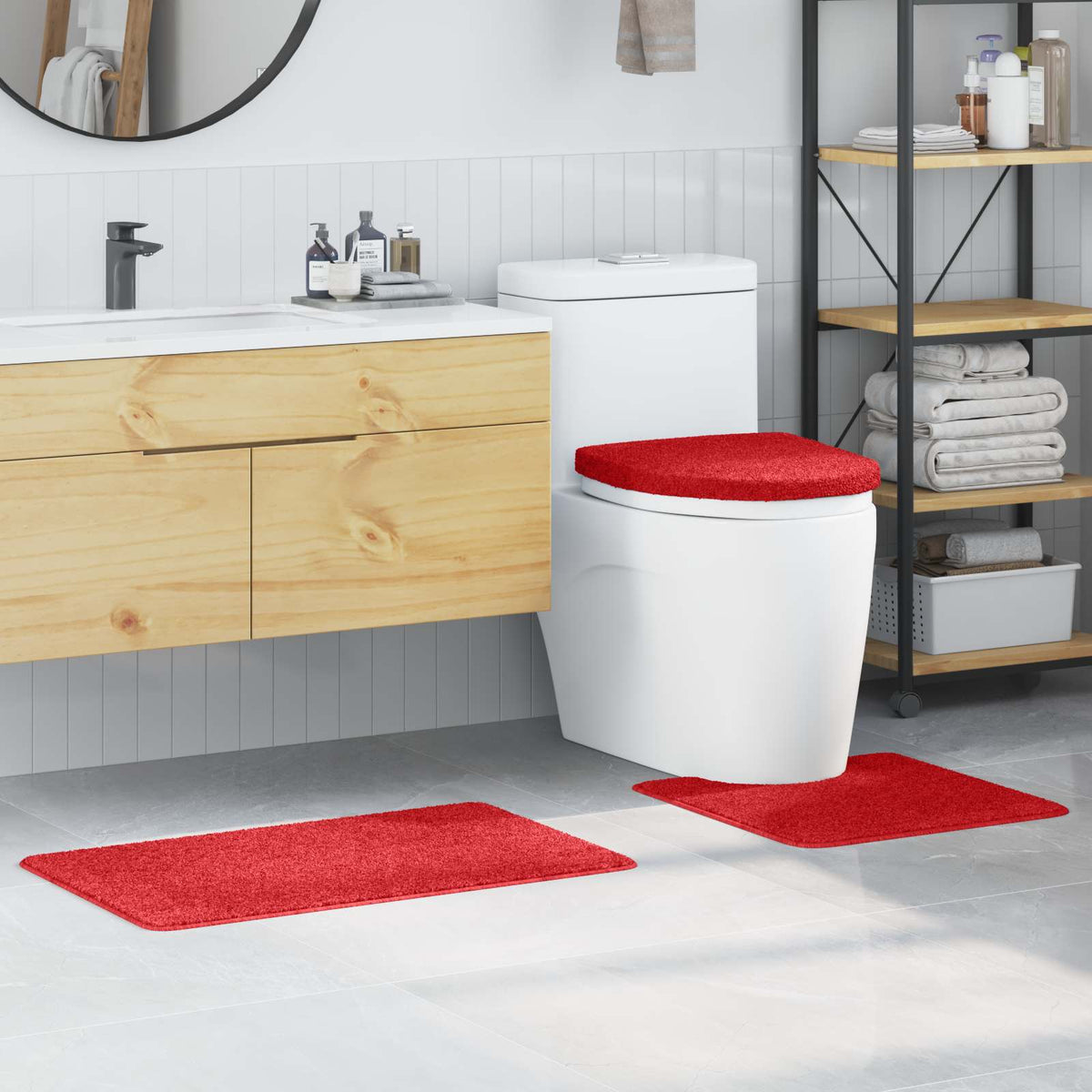 Antislip Badmat Set 3 St 50 X 80 Cm Pp