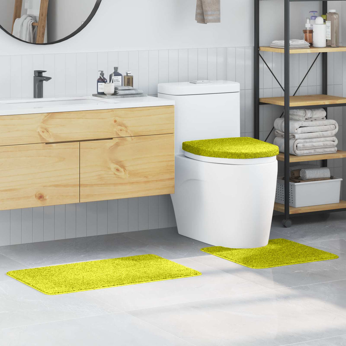 Antislip Badmat Set 3 St 50 X 80 Cm Pp