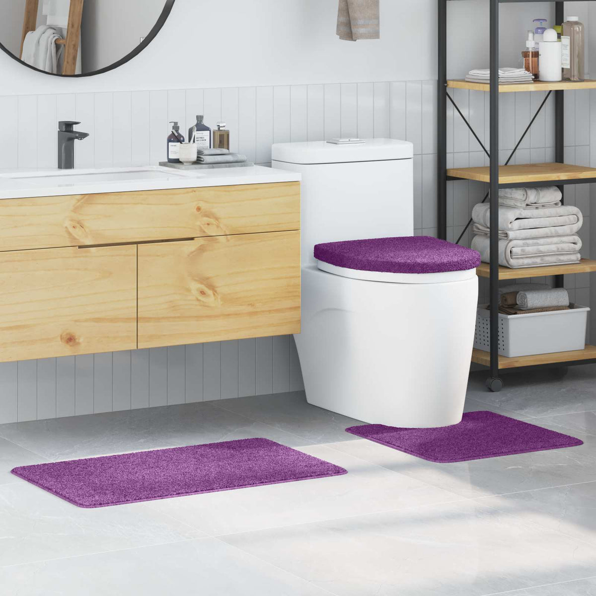 Antislip Badmat Set 3 St 50 X 80 Cm Pp