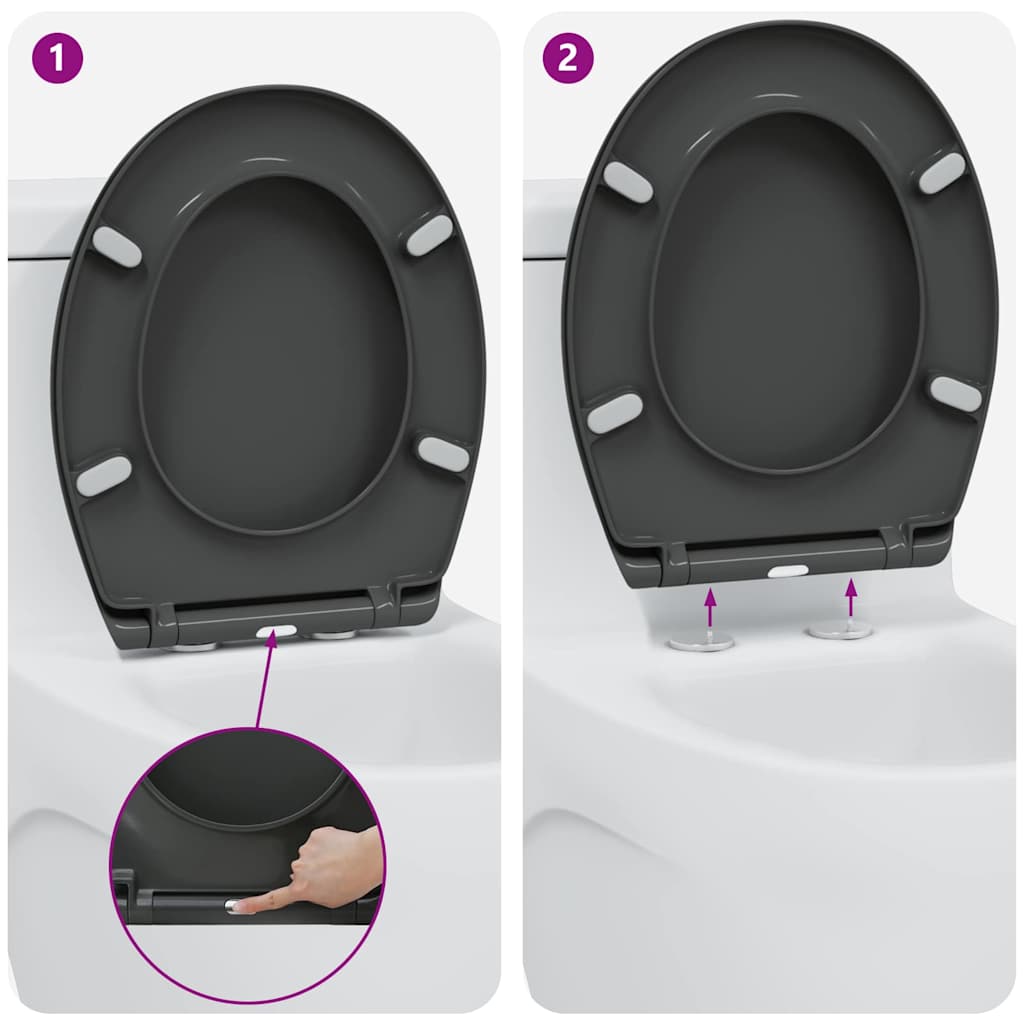 Toiletzitting 47 X 37 X 4 Cm Duroplast