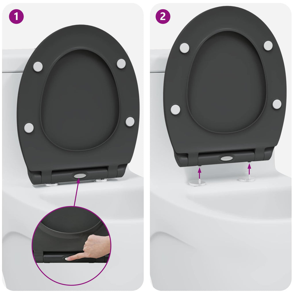 Toiletzitting 45,5 X 37,5 X 3,8 Cm Duroplast
