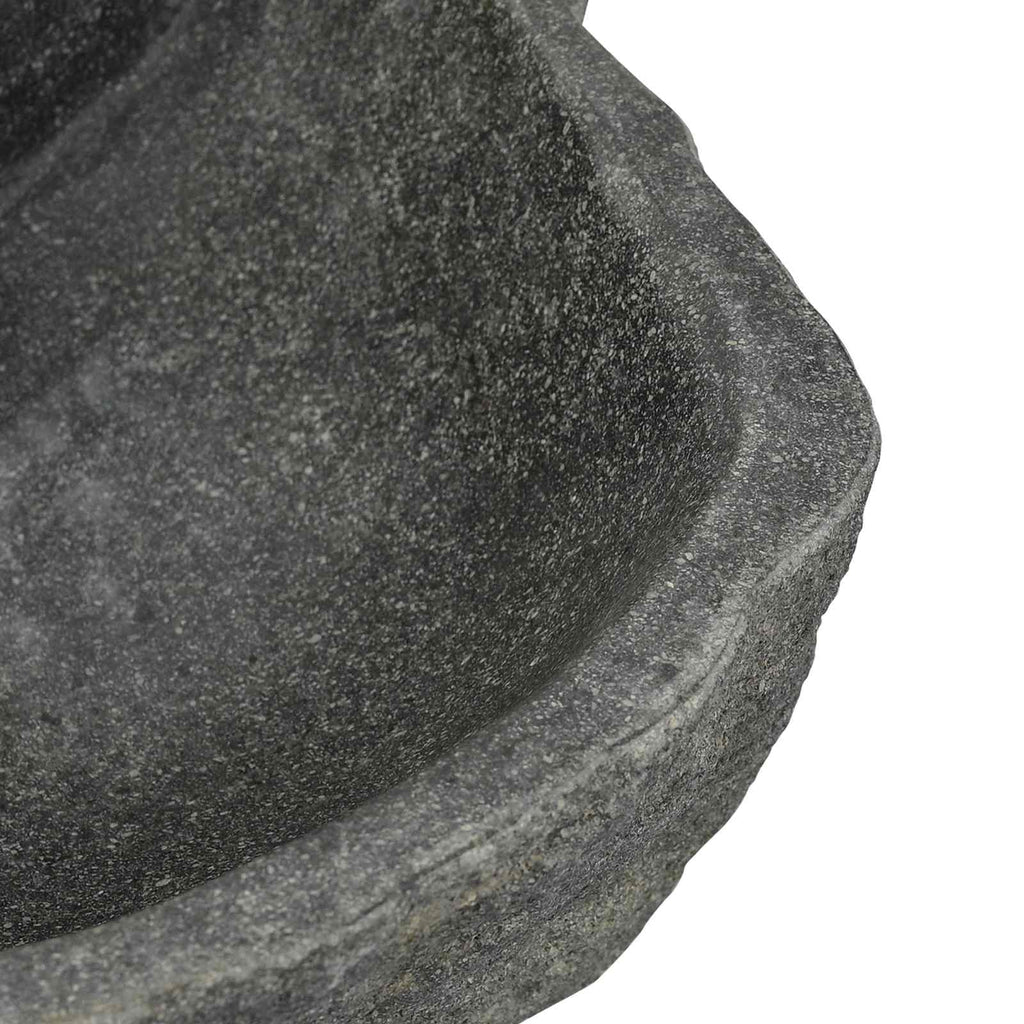 Wandbasin Onregelmatig Grijs 45 X 35 X 15 Cm Riviersteen