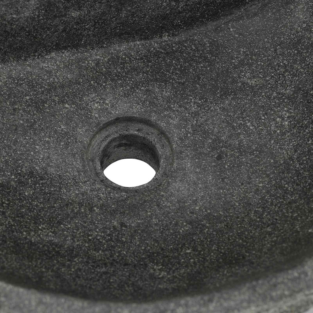 Wandbasin Onregelmatig Grijs 45 X 35 X 15 Cm Riviersteen