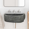 Wandbasin Onregelmatig Grijs 45 X 35 X 15 Cm Riviersteen