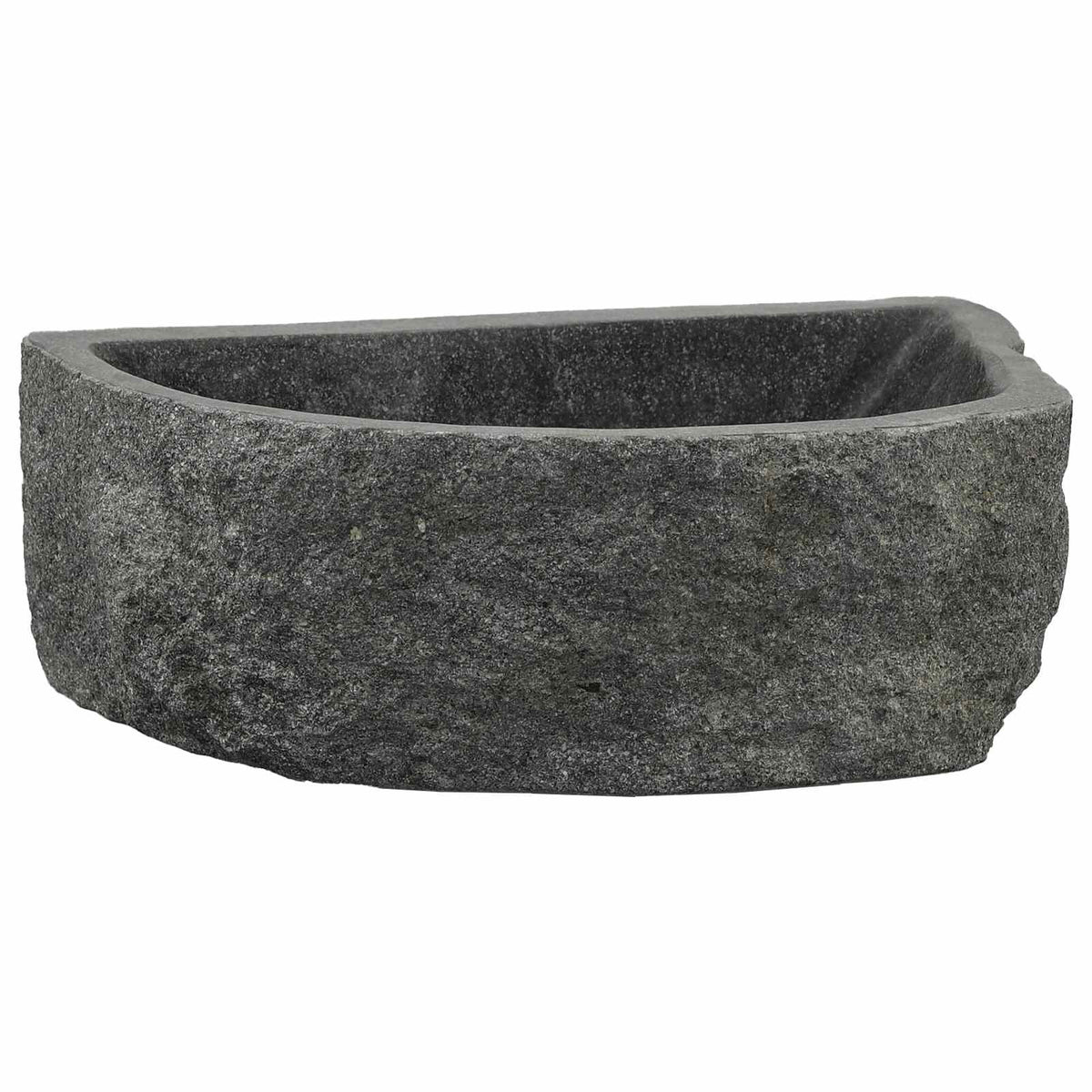 Wandbasin Onregelmatig Grijs 45 X 35 X 15 Cm Riviersteen