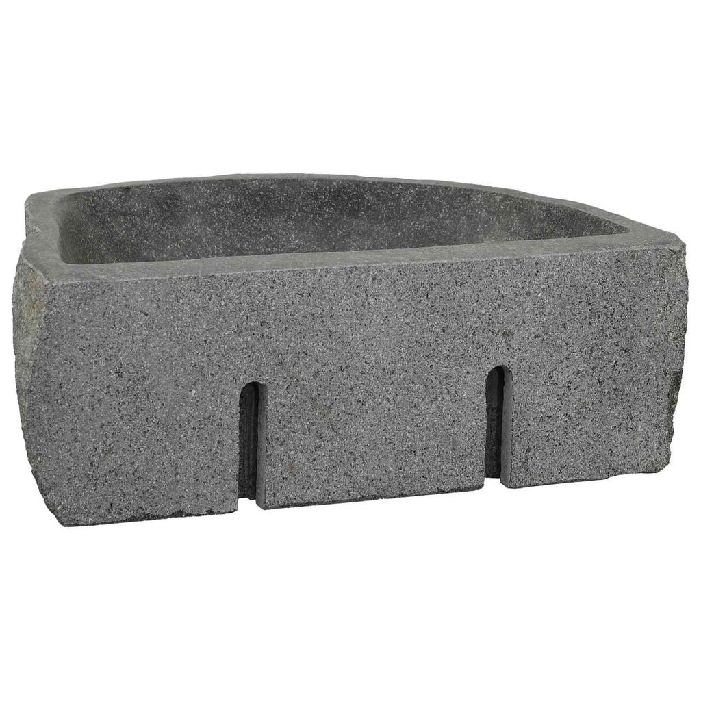 Wandbasin Onregelmatig Grijs 45 X 35 X 15 Cm Riviersteen
