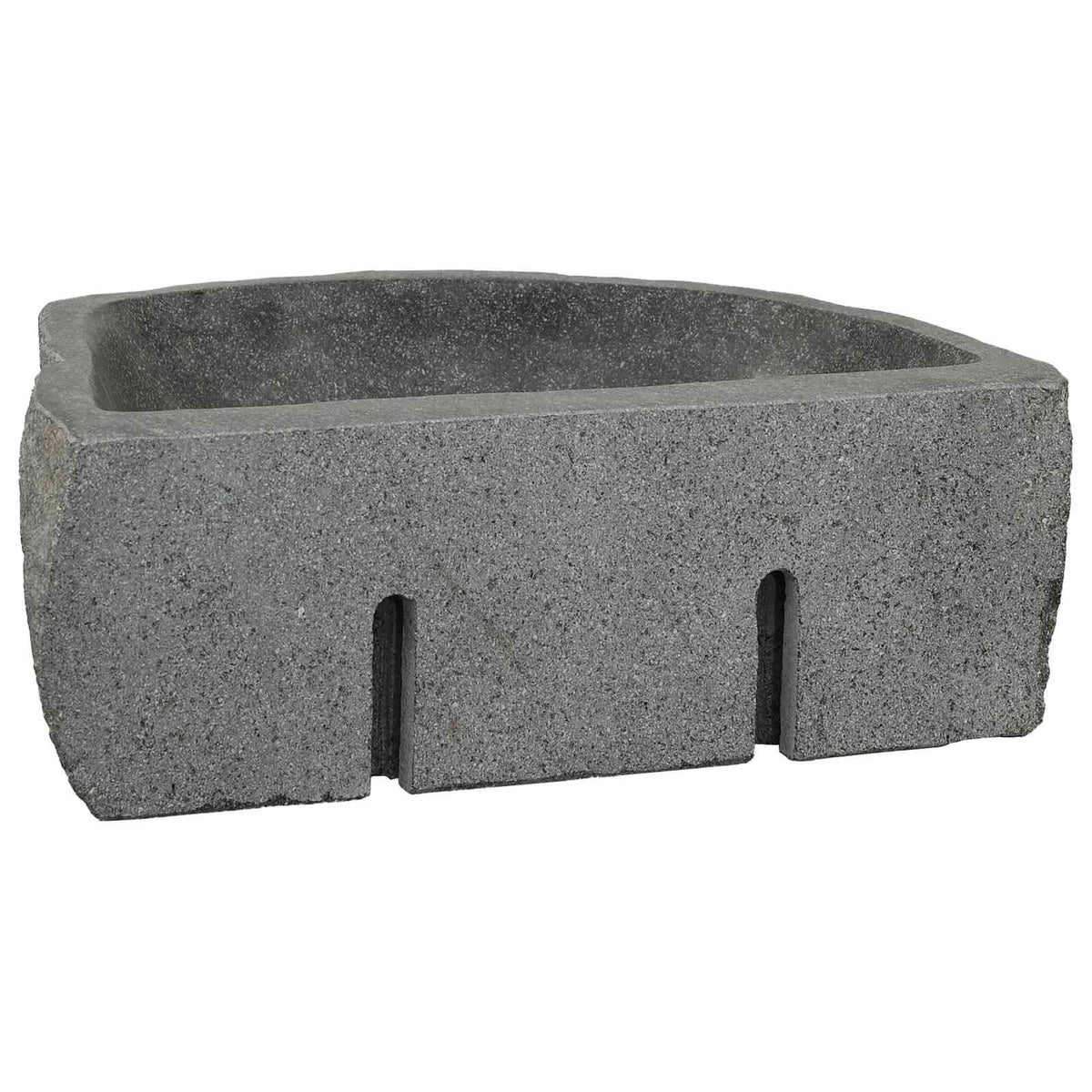Wandbasin Onregelmatig Grijs 45 X 35 X 15 Cm Riviersteen