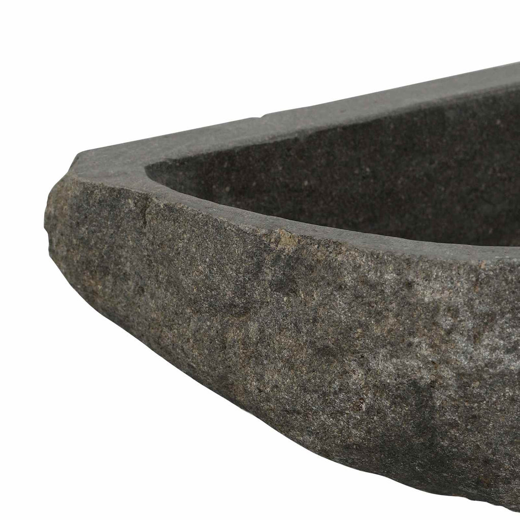 Wasbak Grijs Riviersteen