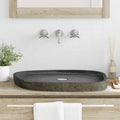 Wasbak Grijs 65 X 50 X 6 Cm Riviersteen