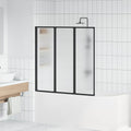 Douchescherm 120 X 2 X 117 Cm Aluminium En Pp