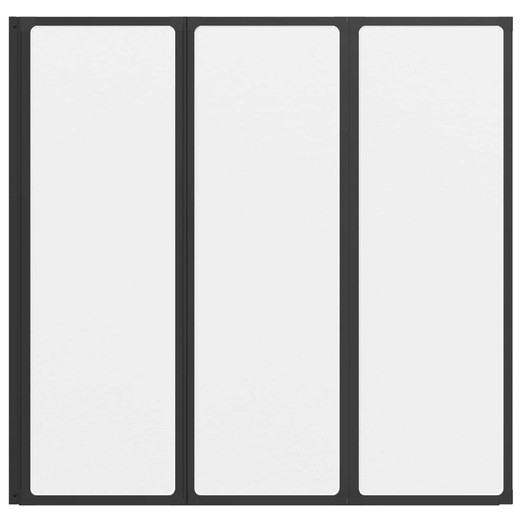 Douchescherm 120 X 2 X 117 Cm Aluminium En Pp