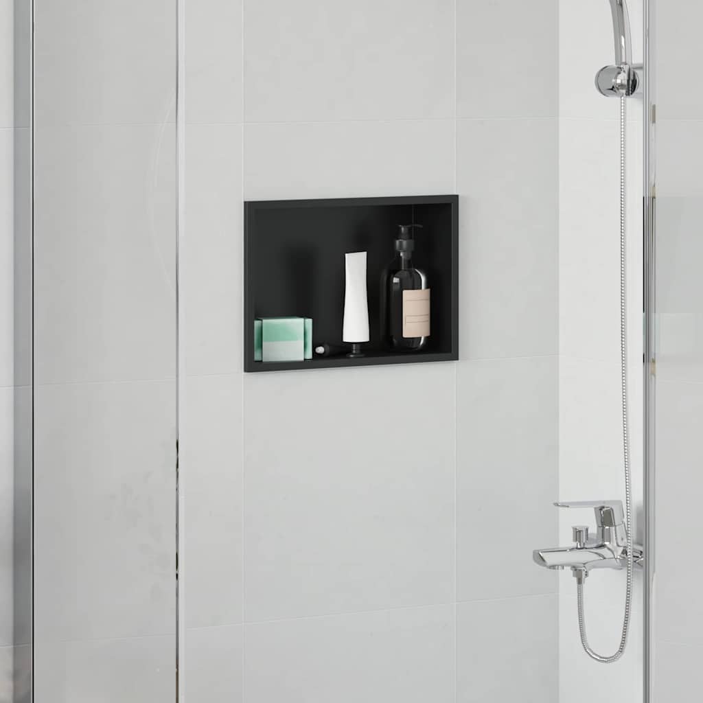 Douche Niche Zwart Roestvrij Staal