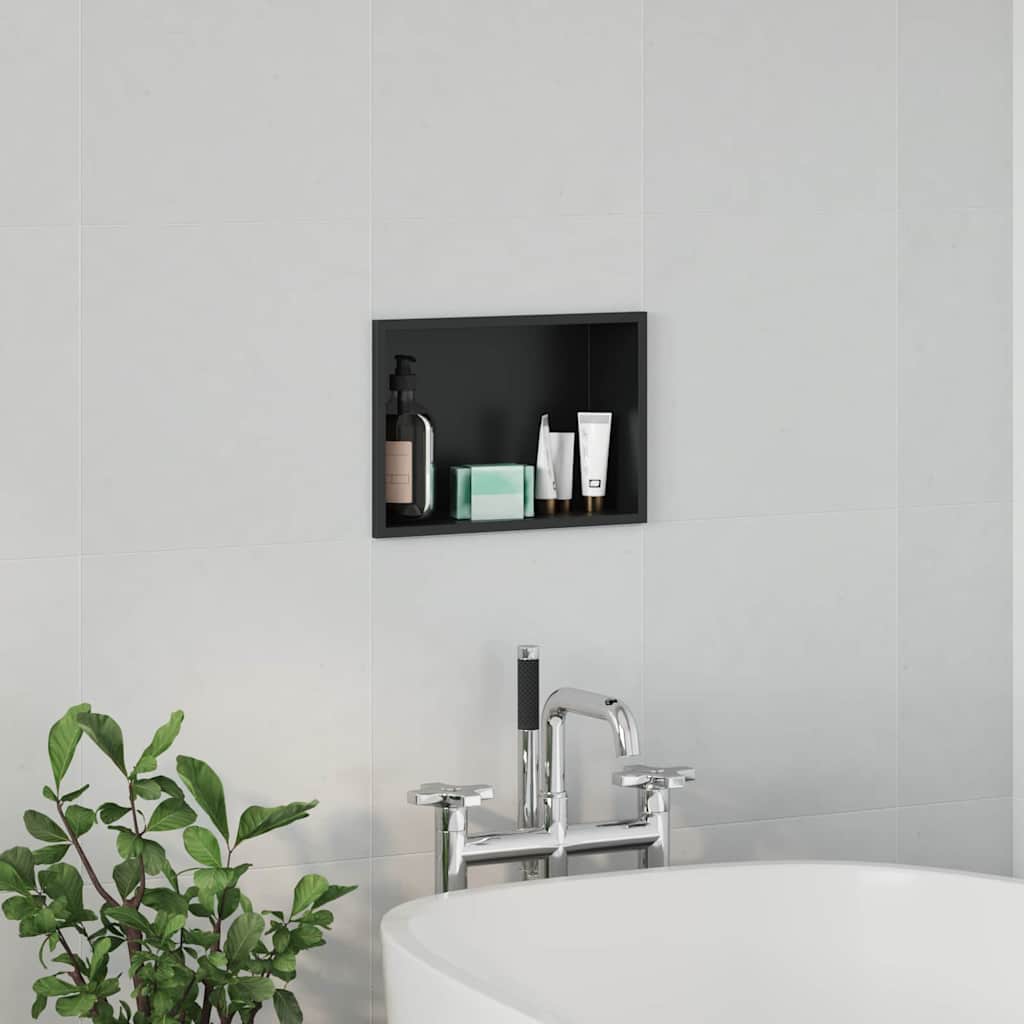 Douche Niche Zwart Roestvrij Staal