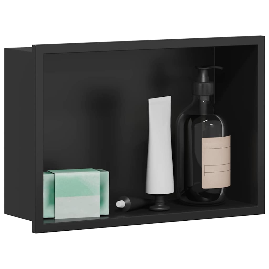 Douche Niche Zwart Roestvrij Staal