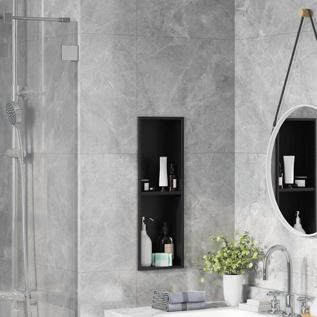 Douche Niche Zwart Roestvrij Staal