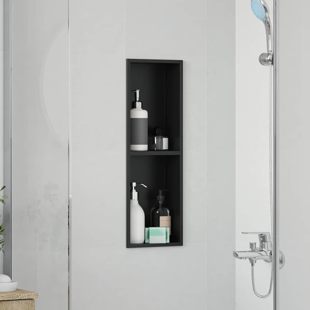 Douche Niche Zwart Roestvrij Staal