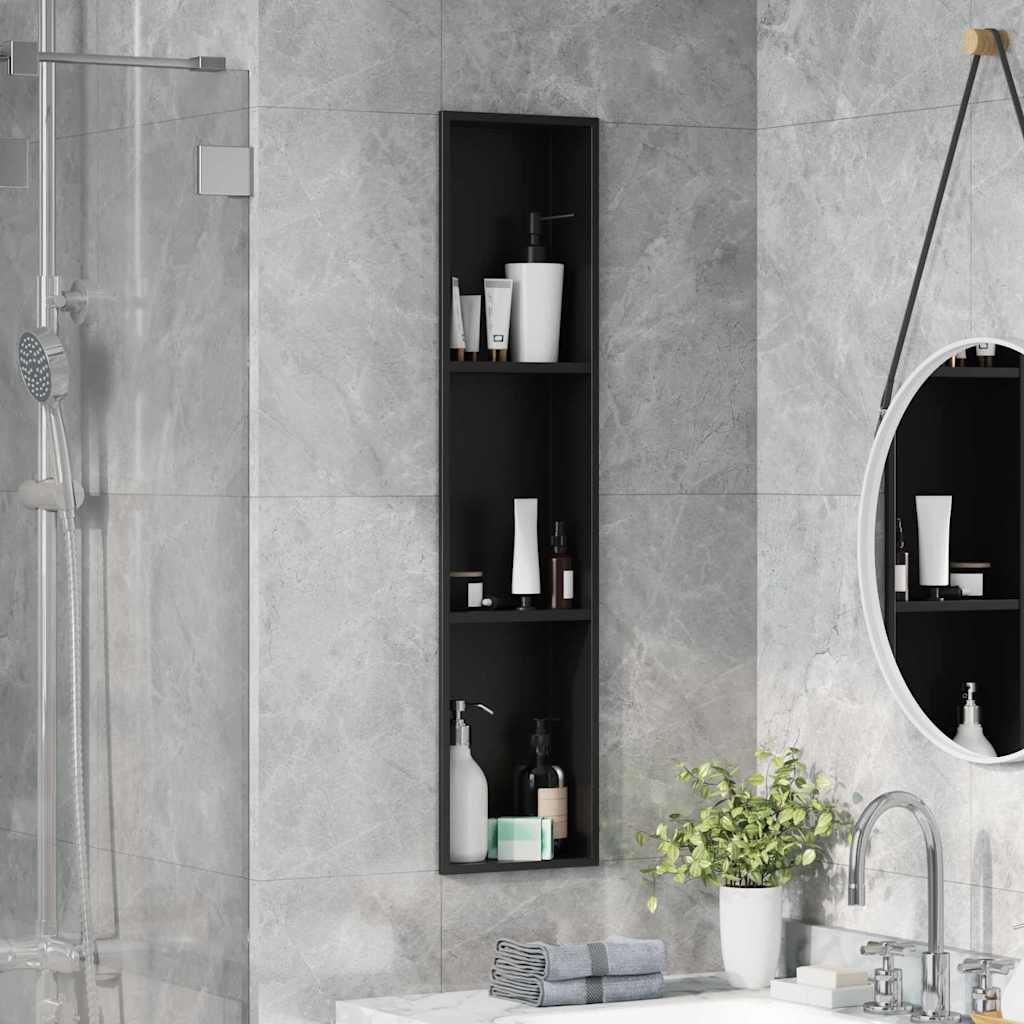Douche Niche Zwart Roestvrij Staal