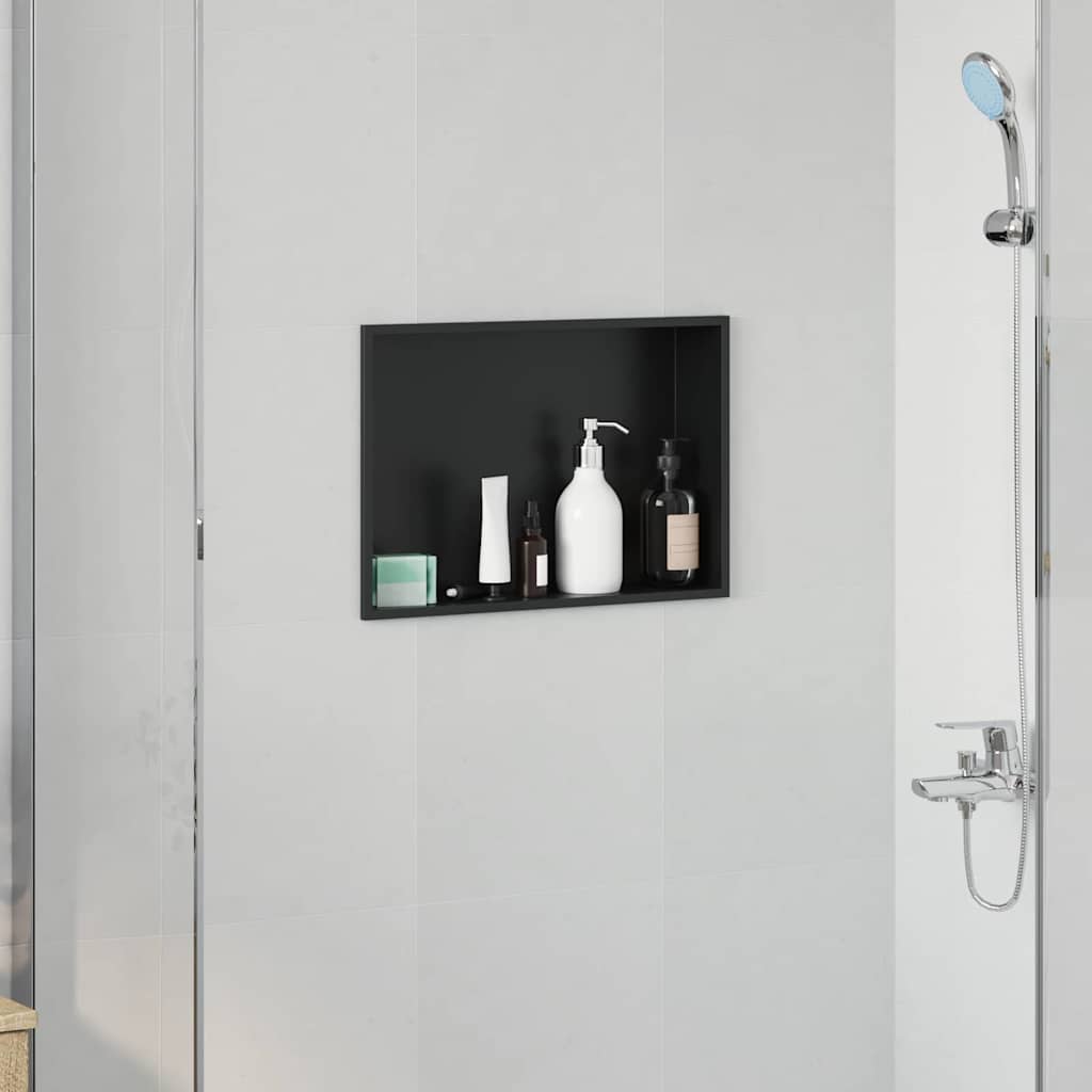 Douche Niche Zwart Roestvrij Staal