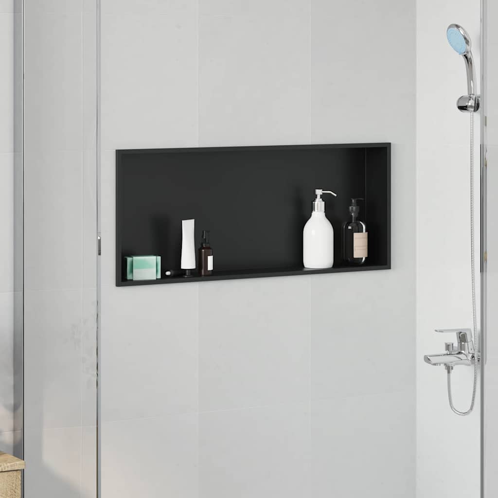 Douche Niche Zwart Roestvrij Staal