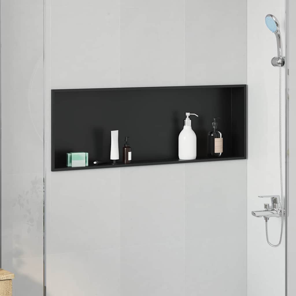 Douche Niche Zwart Roestvrij Staal