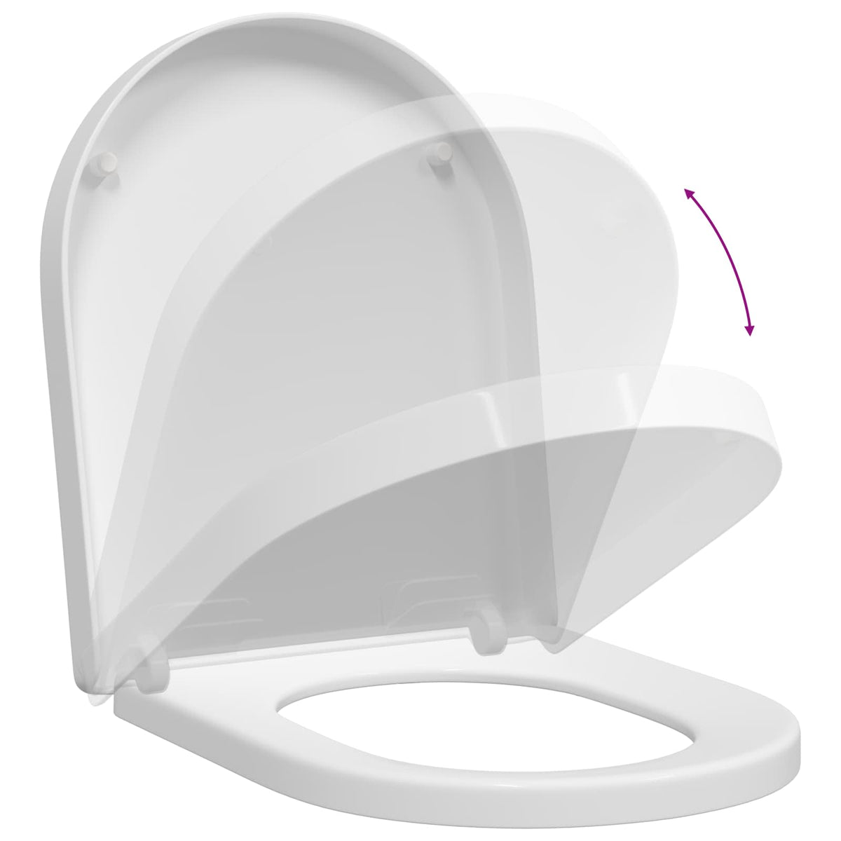 Toiletzitting Verstelbaar 48 X 36,5 X 4,5 Cm Polypropyleen
