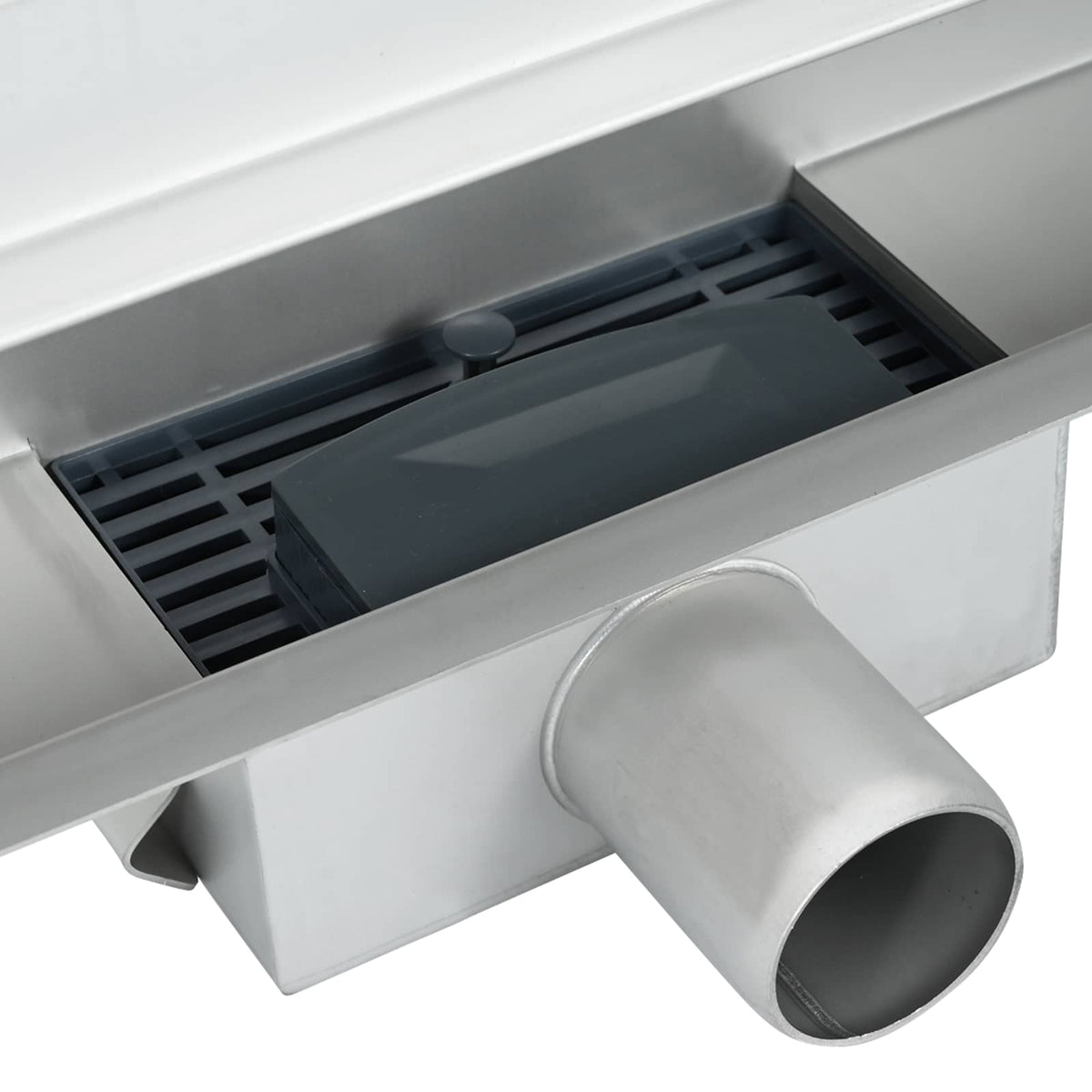 Wandgemonteerde Douche Afvoer Zilver Roestvrij Staal 304