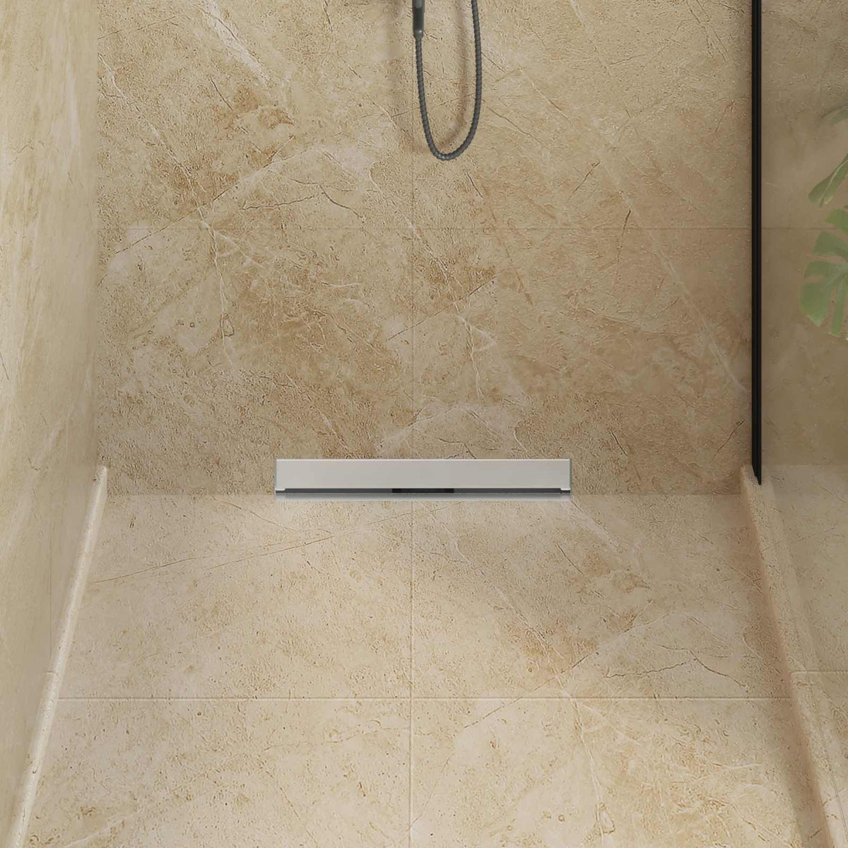 Wandgemonteerde Douche Afvoer Zilver Roestvrij Staal 304