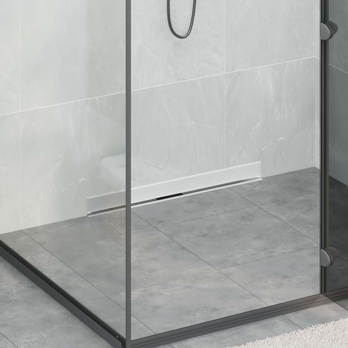 Wandgemonteerde Douche Afvoer Zilver Roestvrij Staal 304