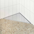 2 In 1 Driehoek Doucheafvoer Zilver 32 X 32 X 7,5 Cm