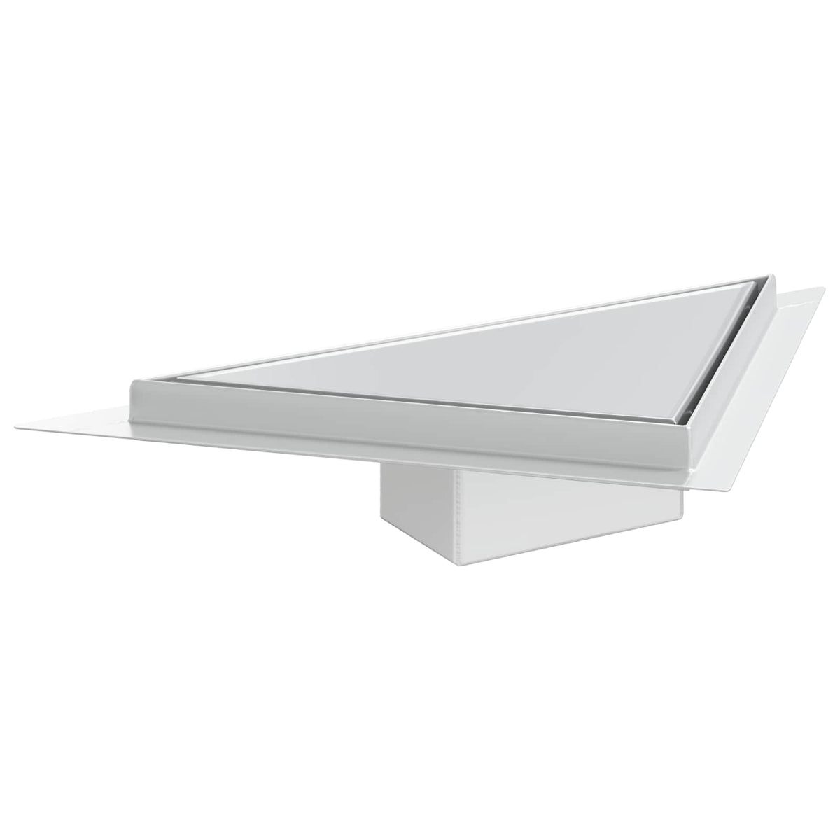 2 In 1 Driehoek Doucheafvoer Zilver 32 X 32 X 7,5 Cm