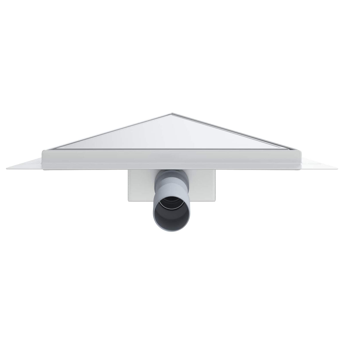2 In 1 Driehoek Doucheafvoer Zilver 32 X 32 X 7,5 Cm