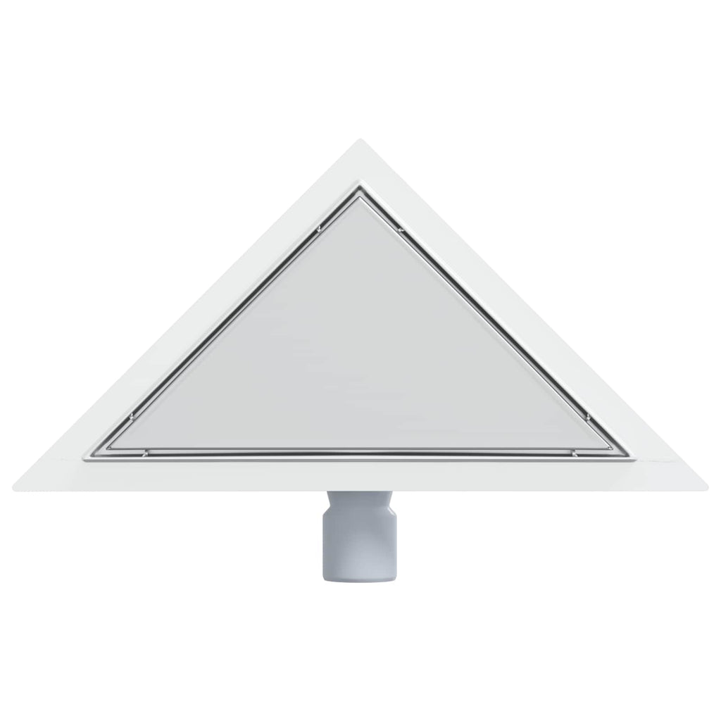 2 In 1 Driehoek Doucheafvoer Zilver 32 X 32 X 7,5 Cm