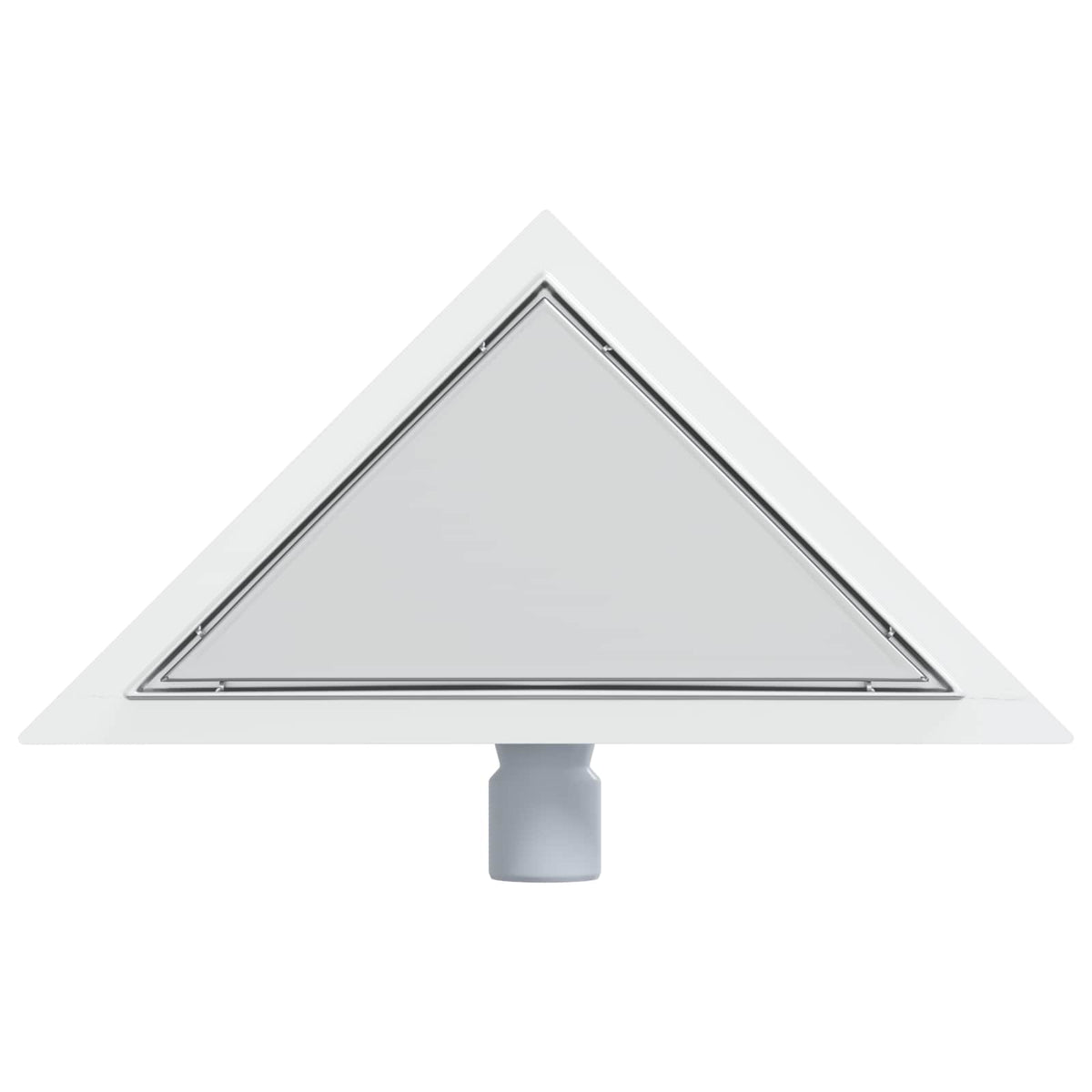 2 In 1 Driehoek Doucheafvoer Zilver 32 X 32 X 7,5 Cm