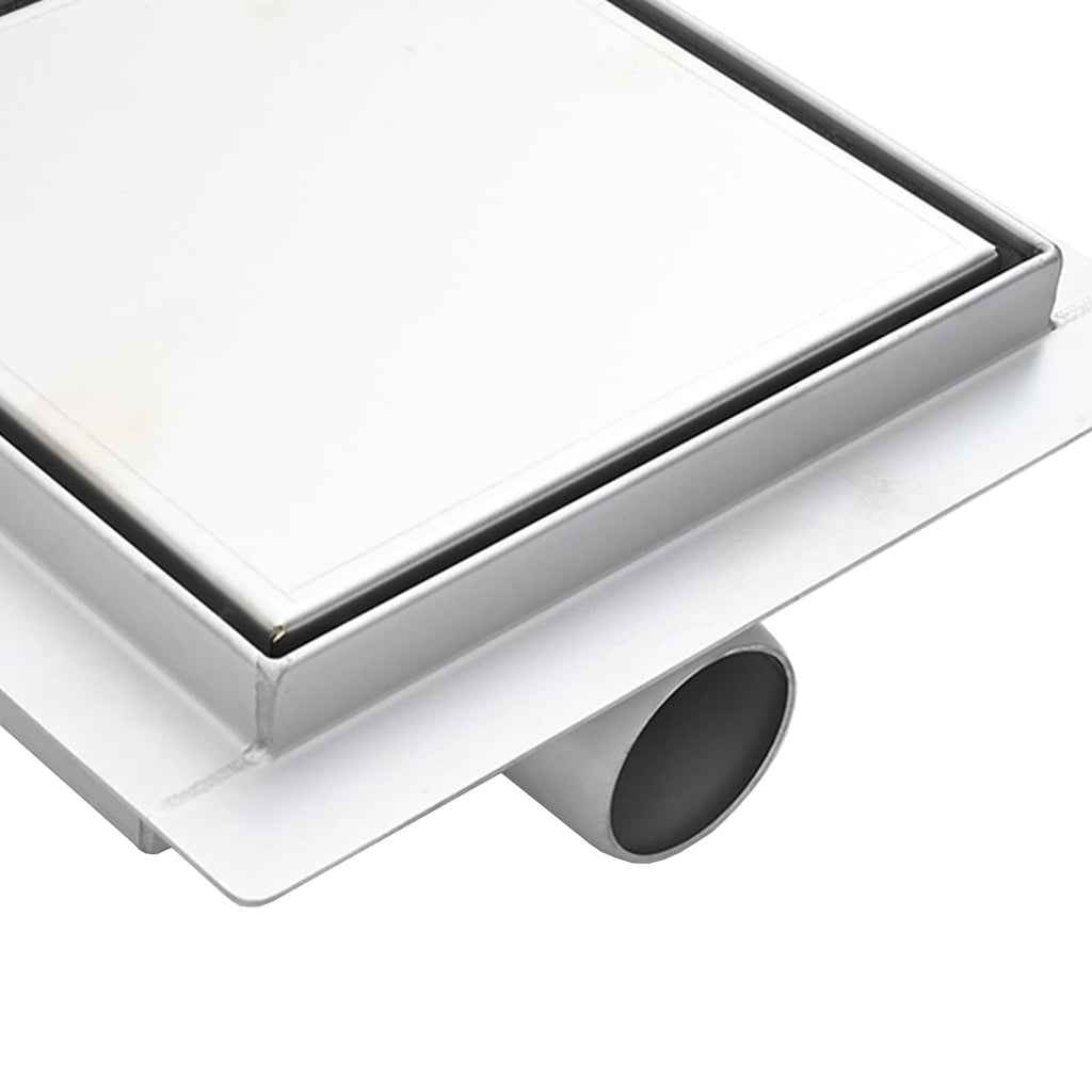 2 In 1 Doucheafvoer Zilver Roestvrij Staal 304