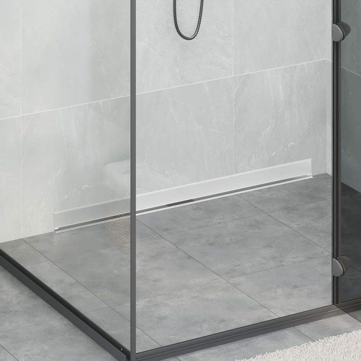 Wandgemonteerde Douche Afvoer Zilver Roestvrij Staal 304