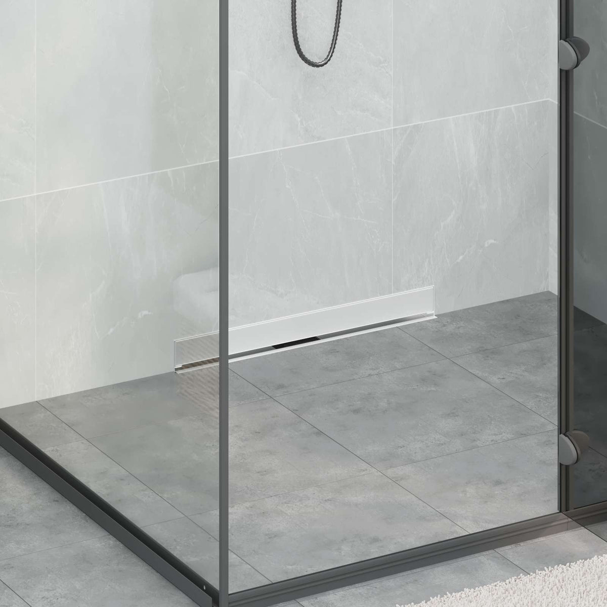 Wandgemonteerde Douche Afvoer Zilver Roestvrij Staal 304