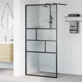 Inloop Douche Wand 100 X 195 X 0,5 Cm Glas En Aluminium