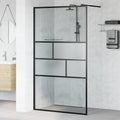 Inloop Douche Wand 115 X 195 X 0,5 Cm Glas En Aluminium