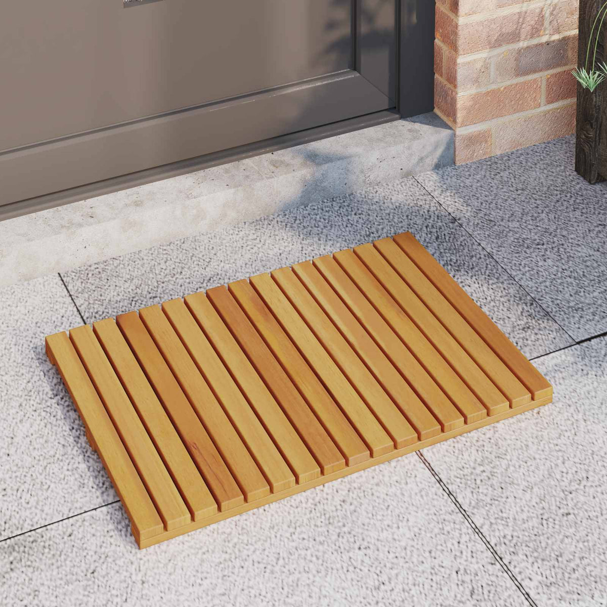 Badmat 2 St Naturel Massief Acaciahout